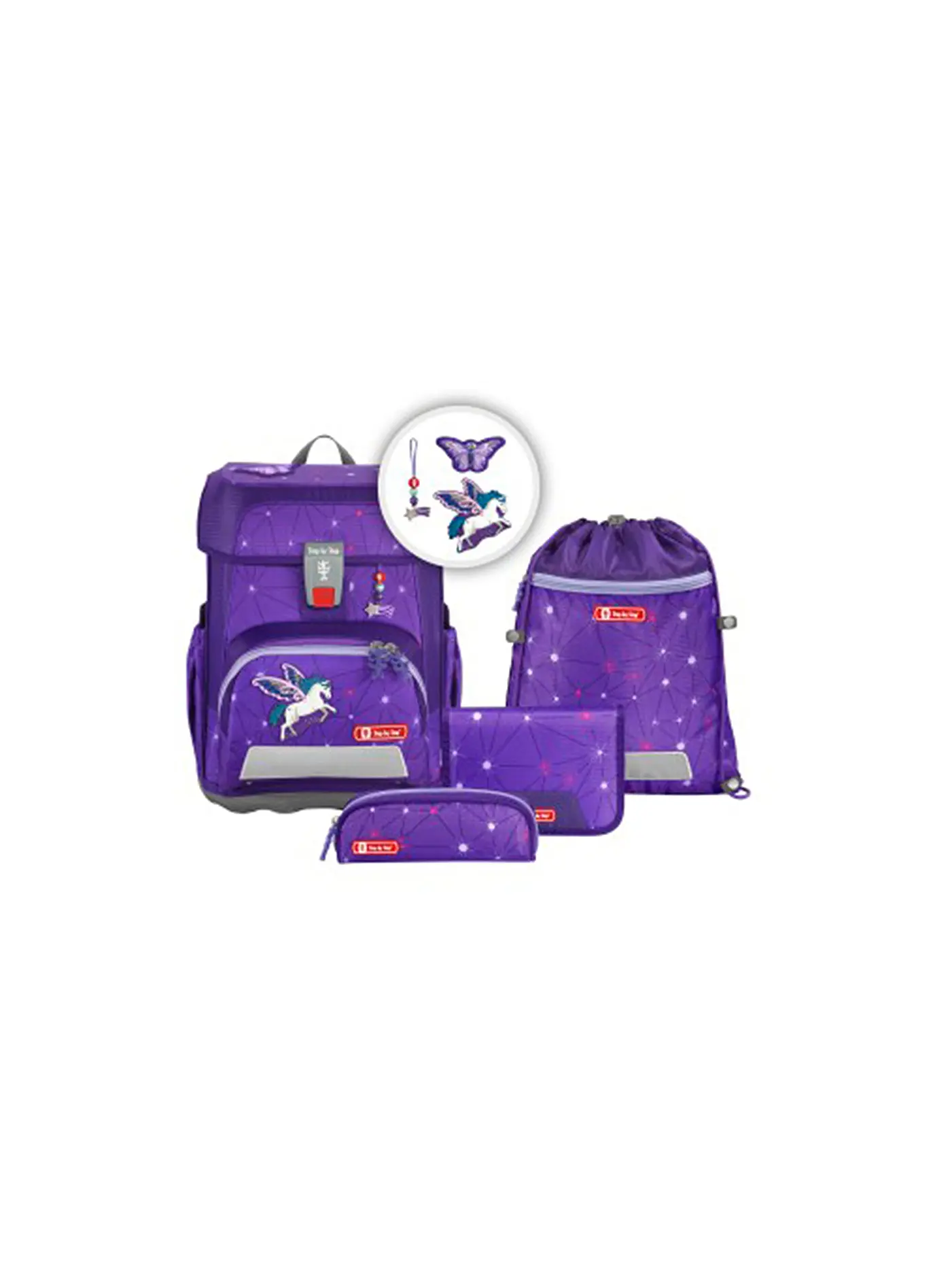 STEP BY STEP | Schultaschen Set 5tlg CLOUD Dreamy Pegasus | 